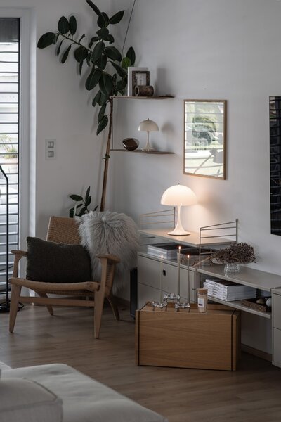 Přenosná lampa Panthella 160 V3 Opal Beige