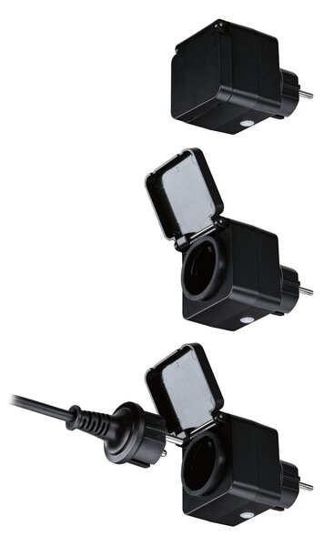 P 50138 Zásuvka Smart Plug Venkovní IP44 černá - PAULMANN