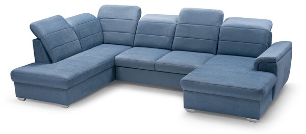Moderní sedačka ve tvaru U Brasil, modrá