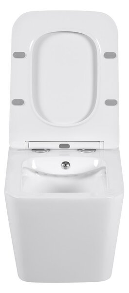 Erga Mery, závěsná WC mísa s funkcí bidetu, Rimless + toaletní sedátko, bílá lesklá, ERG-V03-MERY-RIM-BID-WH