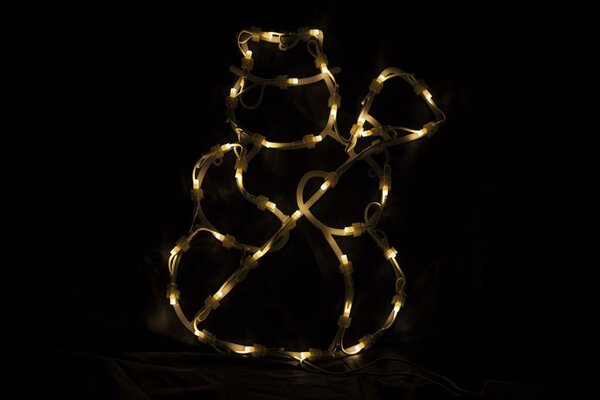 Vánoční LED dekorace do okna - SNĚHULÁK - 40 cm