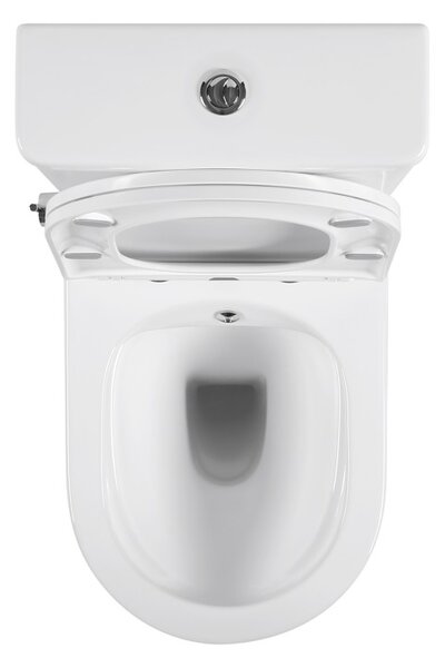 Erga Siena, WC kombi mísa 620x380x820 mm, Rimless + funkce bidetu + toaletní sedátko, bílá lesklá, ERG-V03-SIENA-RIM-BID-WH