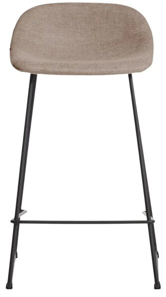 Kave Home Hnědá látková barová židle Zahara 65 cm II