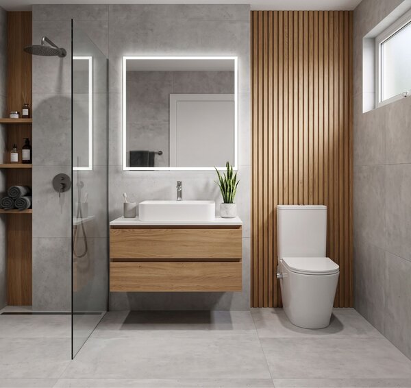 Erga Tina, WC kombi mísa 620x365x820 mm, Rimless + funkce bidetu + toaletní sedátko, bílá lesklá, ERG-V03-TINA-TO2-BID-WH