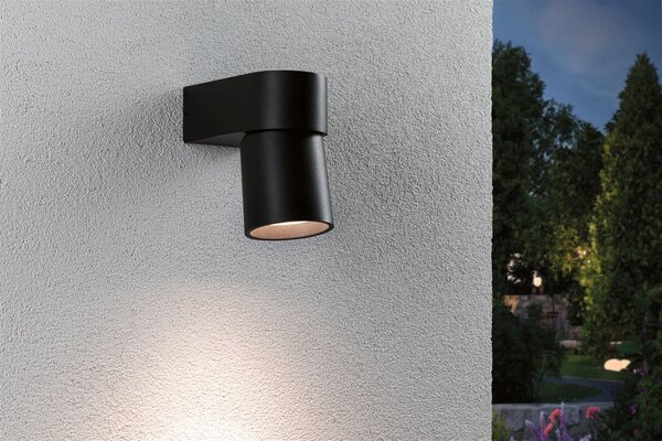 P 94820 LED venkovní nástěnné svítidlo Kimu IP44 80mm 3000K 8W 230V 70° antracit hliník - PAULMANN