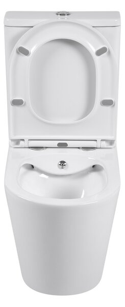 Erga Tina, WC kombi mísa 620x365x820 mm, Rimless + funkce bidetu + toaletní sedátko, bílá lesklá, ERG-V03-TINA-TO2-BID-WH