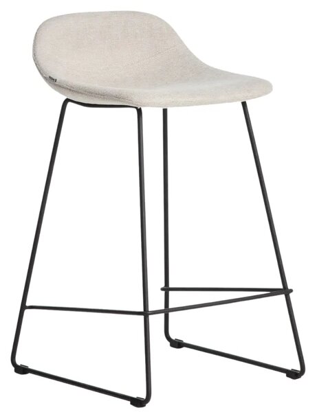 Kave Home Béžová látková barová židle Zahara 65 cm II