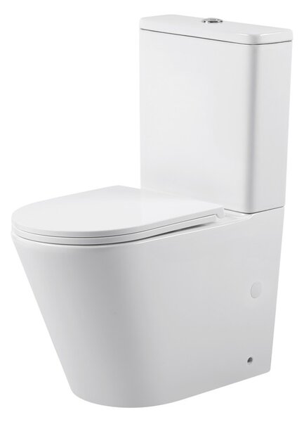 Erga Tina, WC kombi mísa 620x365x820 mm, Rimless + funkce bidetu + toaletní sedátko, bílá lesklá, ERG-V03-TINA-TO2-BID-WH