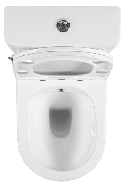 Erga Tina, WC kombi mísa 620x365x820 mm, Rimless + funkce bidetu + toaletní sedátko, bílá lesklá, ERG-V03-TINA-TO2-BID-WH