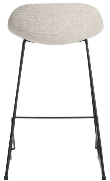 Kave Home Béžová látková barová židle Zahara 65 cm II