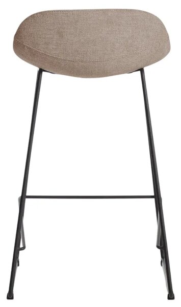 Kave Home Hnědá látková barová židle Zahara 65 cm II