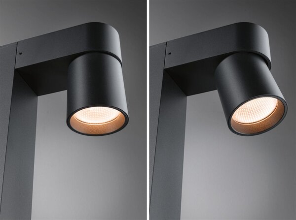 P 94824 LED stojací svítidlo Kimu IP44 822mm 3000K 2x8W / 230V 70° antracit hliník - PAULMANN