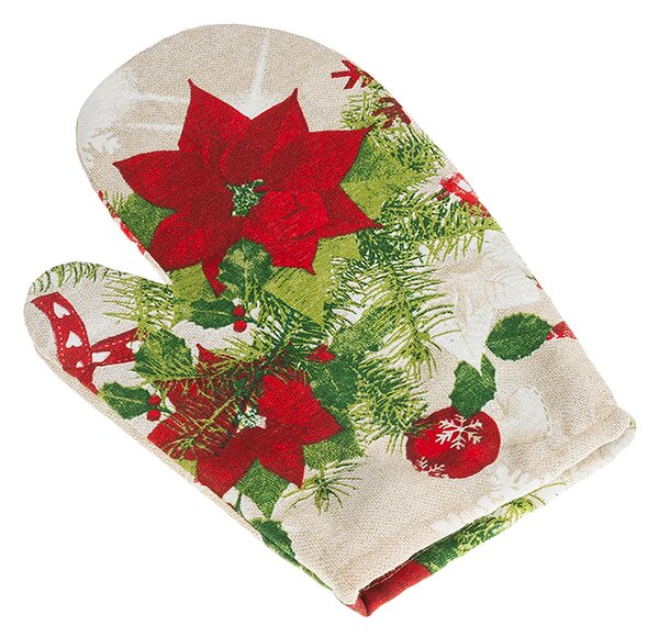 BELLATEX Kuchyňská chňapka vánoční Červená,Zelená,Bílá 28x18 cm