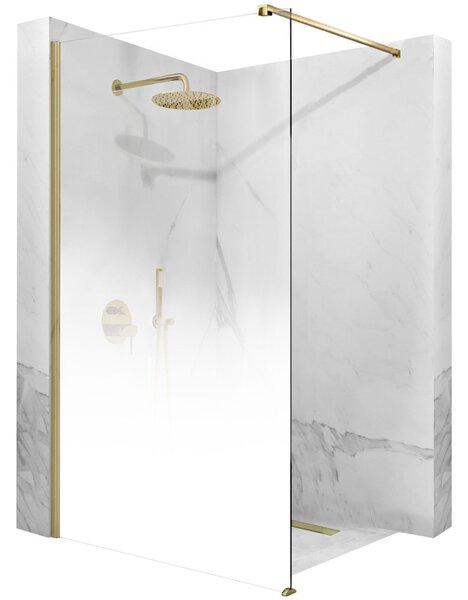 Sprchová zástěna Rea Aero Ombre Gold Brush/White 90