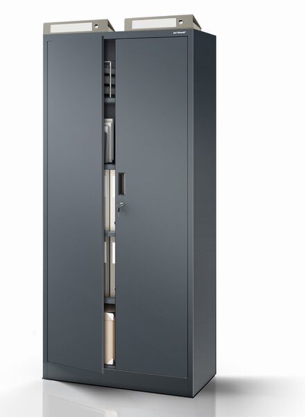 Kovová skříň JAN Compact 1750 x 800 x 400 mm, antracitová