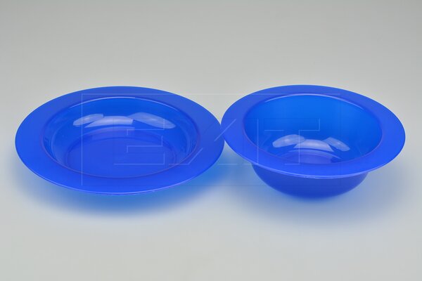 Dětské talíře TVAR set mělký+hluboký (20+17cm) - Modré