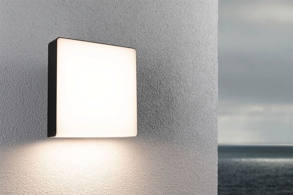P 94840 LED venkovní nástěnné svítidlo Azalena pohybové čidlo HF senzor IP44 250x97mm 3000K 8,5W 230V antracit umělá hmota/hliník - PAULMANN