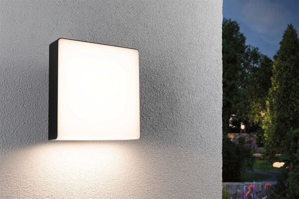P 94840 LED venkovní nástěnné svítidlo Azalena pohybové čidlo HF senzor IP44 250x97mm 3000K 8,5W 230V antracit umělá hmota/hliník - PAULMANN