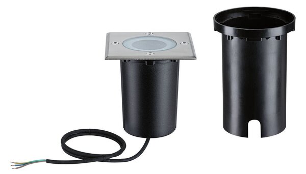 P 94845 LED zemní svítidlo Smart Home Zigbee 3.0 Floor IP67 kruhové 110mm RGBW+ 4,9W 230V kov kartáčovaný hliník - PAULMANN