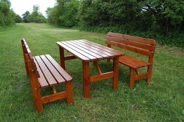 Zahradní set Anka 150 cm moření výběr povrchové úpravy Bez nátěru
