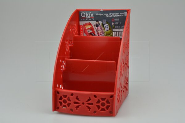Qlux Dekorační organizér na stůl QLUX (13x12x8cm) - Červený