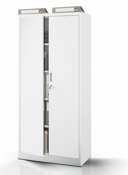Kovová skříň JAN Compact 1750 x 800 x 400 mm, šedá
