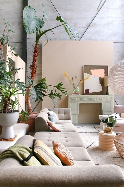 Zelený pléd /přehoz s třásněmi Tufted lines - 130*170 cm - HKLIVING