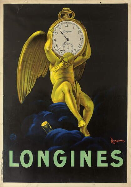 Cappiello, Leonetto - Obrazová reprodukce Swiss watchmakers Longines, (26.7 x 40 cm)