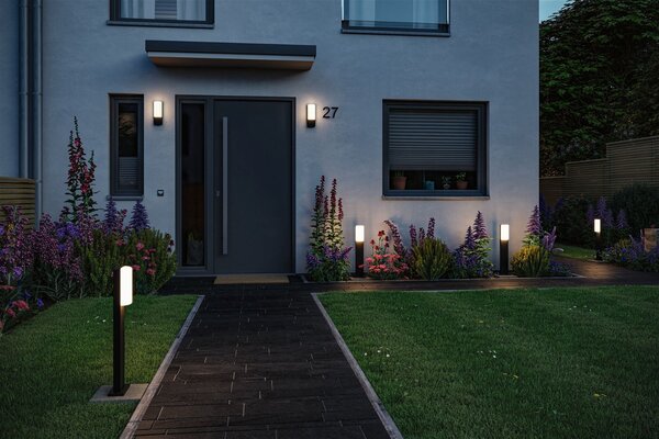 P 94851 LED venkovní nástěnné svítidlo Bonnie pohybové čidlo IP44 93x77mm 3000K 8,5W 230V antracit hliník - PAULMANN