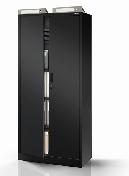 Černá kovová skříň JAN Compact 1750 x 800 x 400 mm