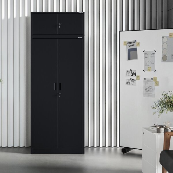 Černá kovová skříň JAN Compact 1750 x 800 x 400 mm