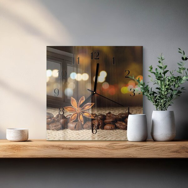 Skleněné hodiny na stěnu Anýz zskc-30x30-00176235