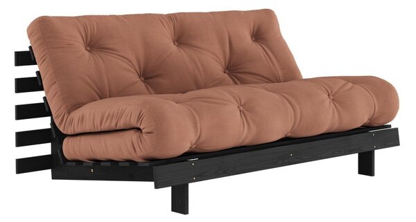 Rozkládací pohovka v cihlové barvě 160 cm Roots Black Night – Karup Design