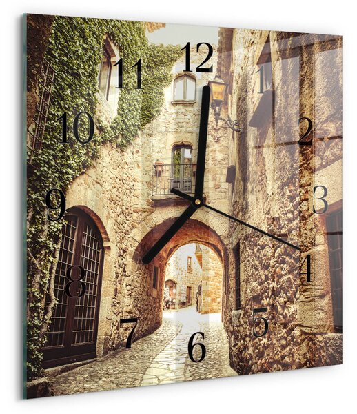 Skleněné hodiny na stěnu Avenue zskc-30x30-00176231