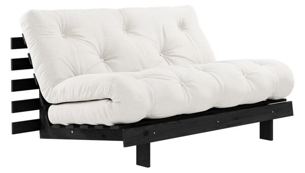 Krémová rozkládací pohovka 140 cm Roots Black Night – Karup Design