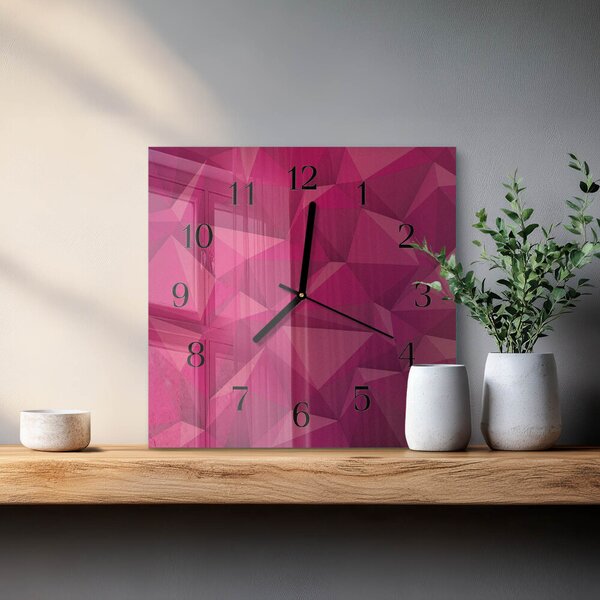 Skleněné hodiny na stěnu Abstrakce zskc-30x30-00176246