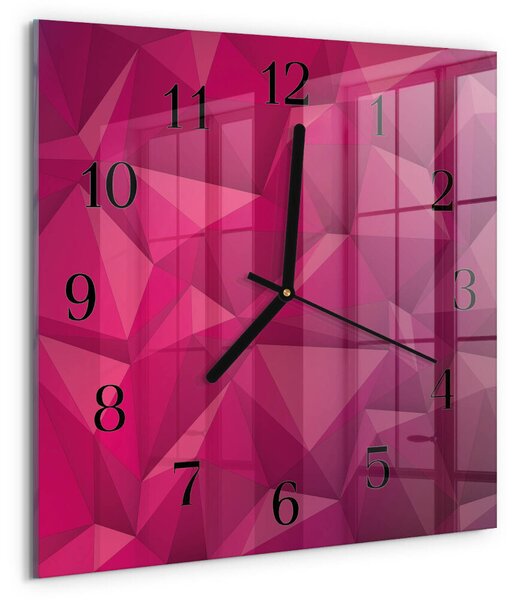 Skleněné hodiny na stěnu Abstrakce zskc-30x30-00176246