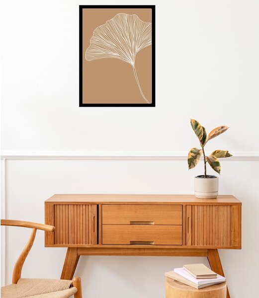 Plakát 29x41 cm Gingko – Veronika Boulová