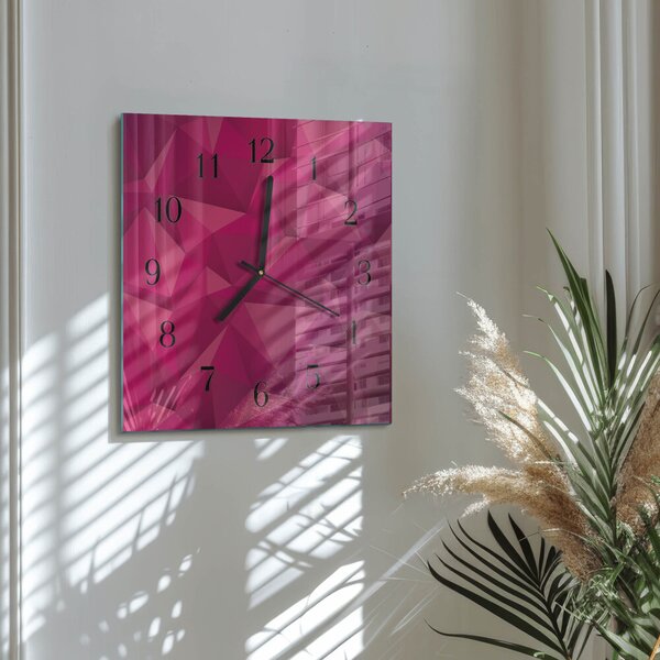 Skleněné hodiny na stěnu Abstrakce zskc-30x30-00176246