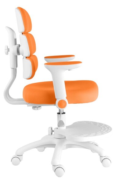 Dětská rostoucí židle Neoseat KIDDY THREE — látka, pratelný potah, oranžová