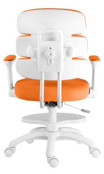 Dětská rostoucí židle Neoseat KIDDY THREE — látka, pratelný potah, oranžová