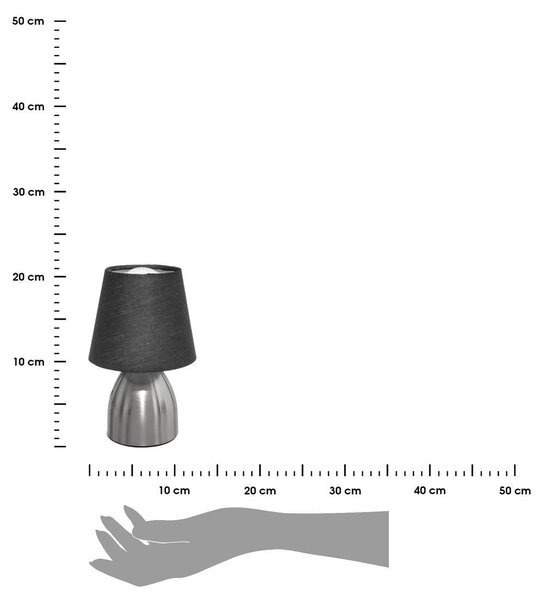 ATMOSPHERA Noční lampa Chevet Touch šedá