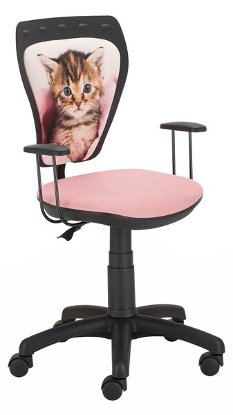 Židle Ministyle černá - kočka zabalená v dece