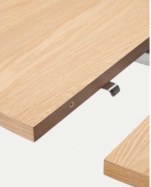 Rozkládací jídelní stůl s deskou v dubovém dekoru v přírodní barvě 90x120 cm Montuiri – Kave Home