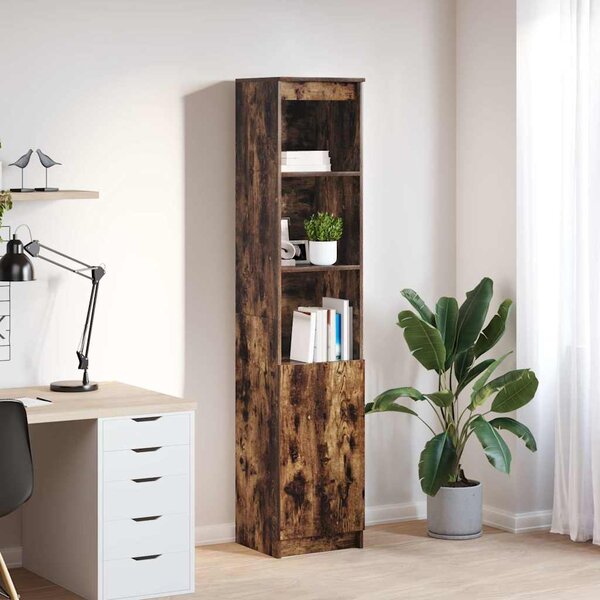 Vysoká deska Smoked Oak 37,5x35x180 cm Dřevěná konstrukce