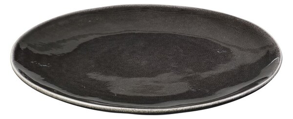 Talíř 26 cm Broste NORDIC COAL - hnědý