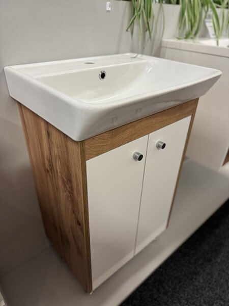 Lavedo Trinity Wotan Oak 50 koupelnová skříňka s umyvadlem