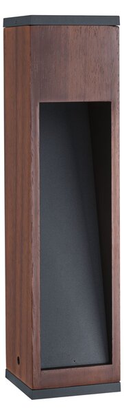 Paulmann 94677 Trabia, vekovní sloupek dřevo/antracit 1xGU10 LED 3,5W 3000K, výška 40cm, IP44