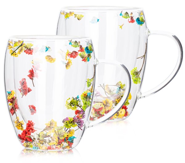 4Home Termo sklenice Flowers Hot&Cool 350 ml, 2 ks
