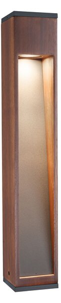 Paulmann 94678 Trabia, vekovní sloupek dřevo/antracit 1xGU10 LED 3,5W 3000K, výška 60cm, IP44